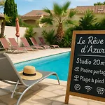 20m2- 1 Pers- De La Nartelle- Maxime - Piscine Partage- Parking