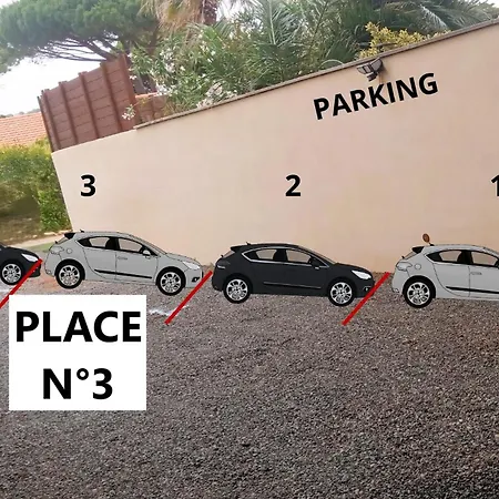 20m2- 1 Pers- De La Nartelle- Maxime - Piscine Partage- Parking 펜션 생트막시메